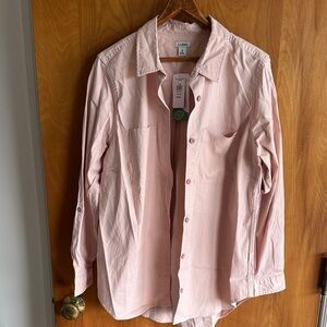 L.L. Bean Pastel Pink Collared Shirt